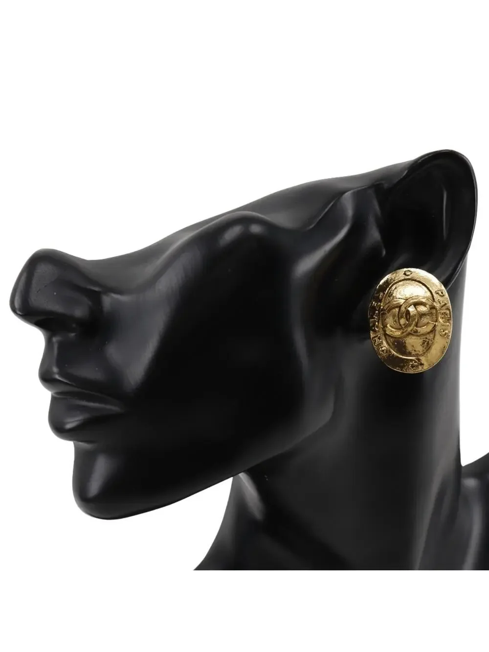 Chanel Cc Logo Clip-On Earrings Metal #208373C10B